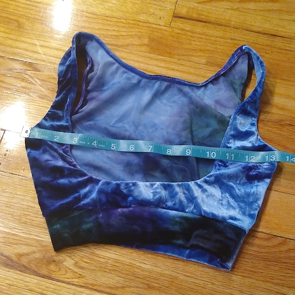 Tie dye velvet bellydance set - Picture 7 of 10